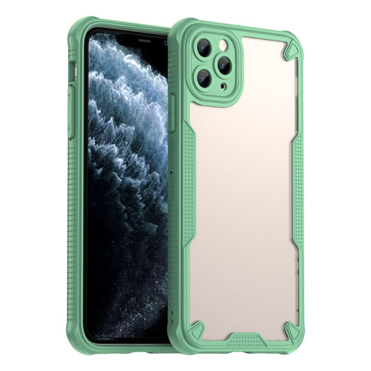 For iPhone 11 Pro Armor Glaze PC Hybrid TPU Phone Case(Green) - iPhone 11 Pro Cases by buy2fix | Online Shopping UK | buy2fix