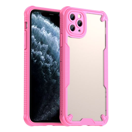 For iPhone 11 Pro Max Armor Glaze PC Hybrid TPU Phone Case(Pink) - iPhone 11 Pro Max Cases by buy2fix | Online Shopping UK | buy2fix