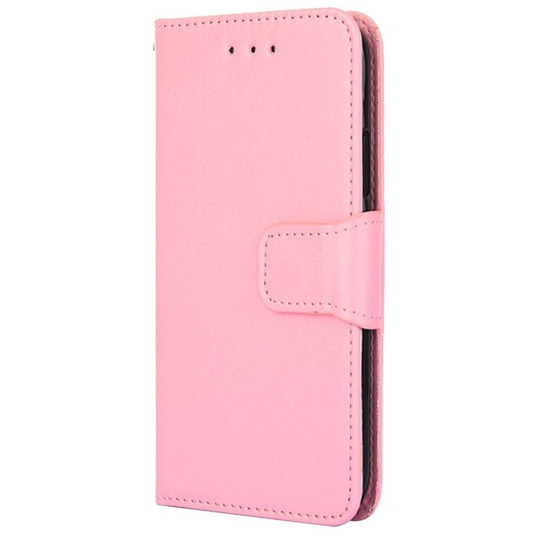 For iPhone 16 Pro Max Crystal Texture Leather Phone Case(Pink) - iPhone 16 Pro Max Cases by buy2fix | Online Shopping UK | buy2fix