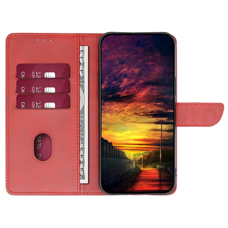 For iPhone 16 Calf Texture Buckle Flip Leather Phone Case(Red) - iPhone 16 Cases by buy2fix | Online Shopping UK | buy2fix