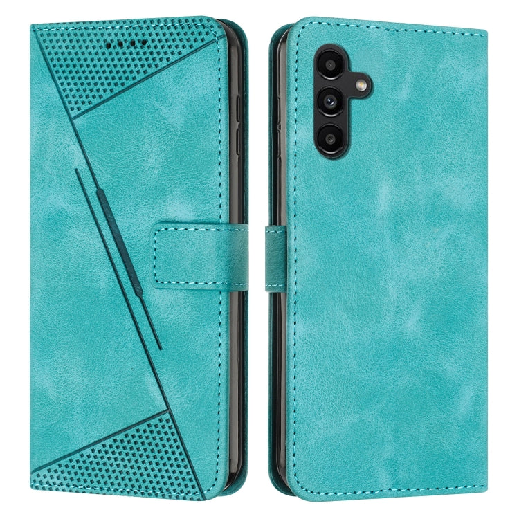 For Samsung Galaxy S25 / S24 5G Dream Triangle Leather Phone Case with Long Lanyard(Green) - Galaxy S25 5G Cases by buy2fix | Online Shopping UK | buy2fix