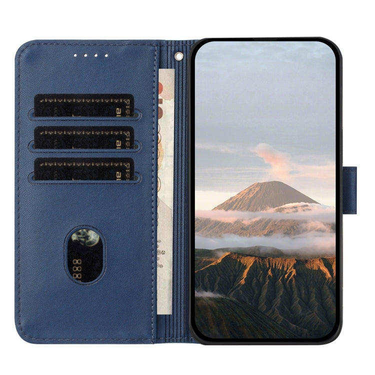 For Tecno Spark Go 2024 Triangle Pattern Buckle Clasp Leather Phone Case(Royal Blue) - Tecno Cases by buy2fix | Online Shopping UK | buy2fix