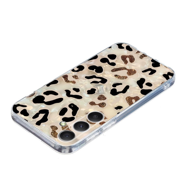 For Samsung Galaxy S25 5G Colorful Painting Pattern TPU Phone Case(Leopard) - Galaxy S25 5G Cases by buy2fix | Online Shopping UK | buy2fix