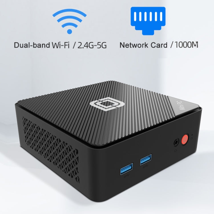 Jumper N100 II Mini PC, Intel 12th Generation Alder Lake-N N100 Quad-core 3.4GHz, RAM: 8GB, ROM: 256GB, Support HDMI(EU Plug) - Barebone Mini PCs by jumper | Online Shopping UK | buy2fix