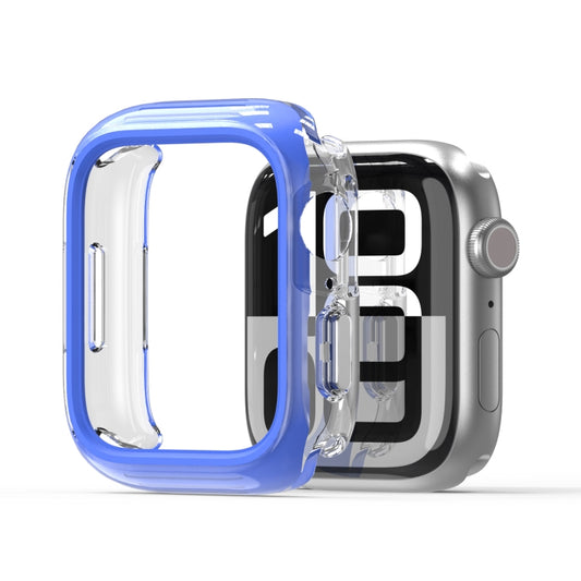 For Apple Watch Series 7 / 8 / 9 41mm DUX DUCIS Camo Series TPU Hybrid PC Watch Protective Case(Blue) - Watch Cases by DUX DUCIS | Online Shopping UK | buy2fix