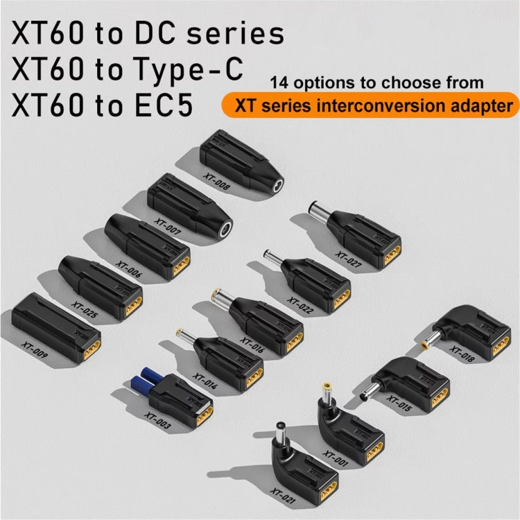 XT-008 XT60 to 5.5x2.5 Interchange Adapter - Universal Power Adapter by buy2fix | Online Shopping UK | buy2fix