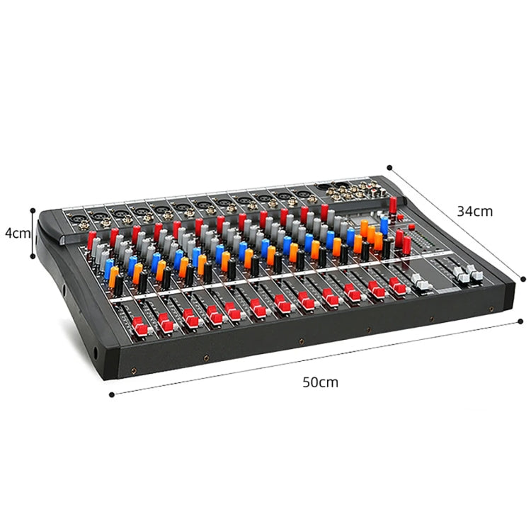 XTUGA CT120X 12-Channels Audio Mixer DJ Mixing Console with 48V Power Supply(AU Plug) - Live Sound Effects Processors by XTUGA | Online Shopping UK | buy2fix