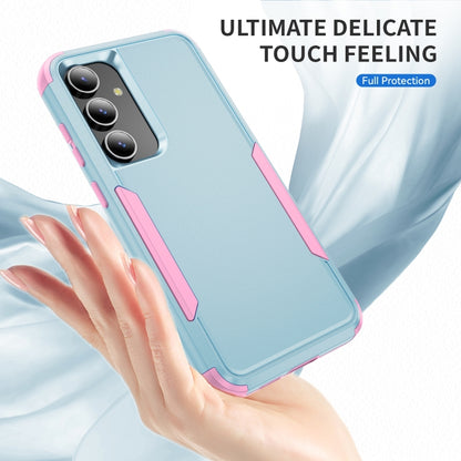 For Samsung Galaxy S25+ 5G TPU + PC Shockproof Protective Phone Case(Grey Green + Pink) - Galaxy S25+ 5G Cases by buy2fix | Online Shopping UK | buy2fix