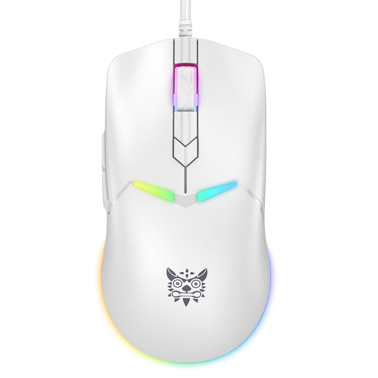 ONIKUMA CW929 RGB 6400DPI Wired Mouse(White) - Wired Mice by ONIKUMA | Online Shopping UK | buy2fix