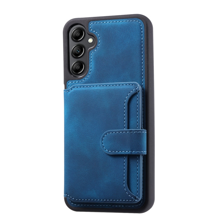 For Samsung Galaxy S25+ 5G Skin Feel Dream RFID Anti-theft PU Card Bag Phone Case(Peacock Blue) - Galaxy S25+ 5G Cases by buy2fix | Online Shopping UK | buy2fix