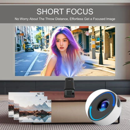 M10 Plus 1280 x 720P 200ANSI Amlogic H713 CPU Android 11 Smart Projector with Bracket, UK Plug(Metal Grey) - LED Projector by buy2fix | Online Shopping UK | buy2fix