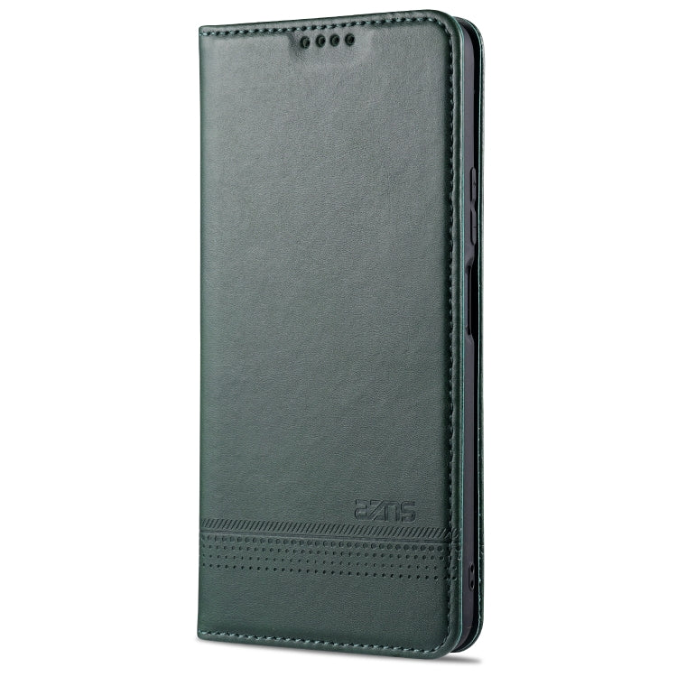 For Huawei Enjoy 20 AZNS Magnetic Calf Texture Horizontal Flip Leather Case with Card Slots & Holder & Wallet(Dark Green) - Huawei Cases by AZNS | Online Shopping UK | buy2fix