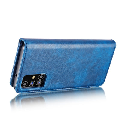 For Samsung Galaxy M31s DG.MING Crazy Horse Texture Flip Detachable Magnetic Leather Case with Holder & Card Slots & Wallet (Blue) - Galaxy Phone Cases by DG.MING | Online Shopping UK | buy2fix