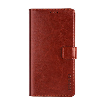 For Infinix Hot 9 Pro idewei Crazy Horse Texture Horizontal Flip Leather Case with Holder & Card Slots & Wallet(Brown) - Infinix Cases by idewei | Online Shopping UK | buy2fix