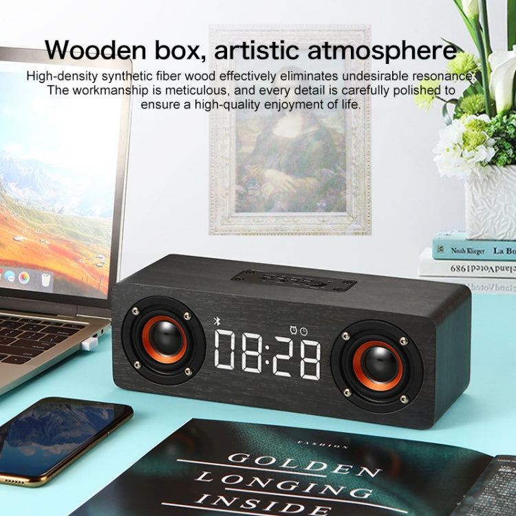 M5 Subwoofer Wooden Bluetooth 4.2 Speaker, Support TF Card & 3.5mm AUX & FM(Graffiti Color) - Desktop Speaker by buy2fix | Online Shopping UK | buy2fix