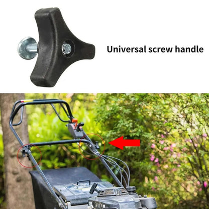 Lawn Mower Handle Bar Wheel Triangle Handle Knob with 5cm Screw - Lawn Mower, Saws & Accessories by buy2fix | Online Shopping UK | buy2fix