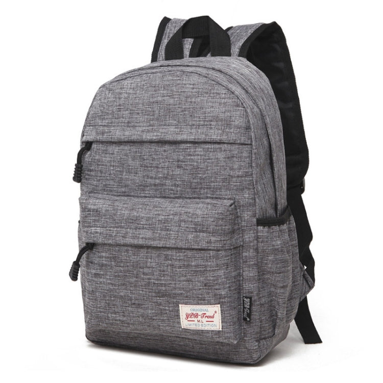 Universal Multi-Function Canvas Cloth Laptop Computer Shoulders Backpack Students Bag for 13-15 inch, Size: 36x25x10cm(Grey) - Backpack by buy2fix | Online Shopping UK | buy2fix