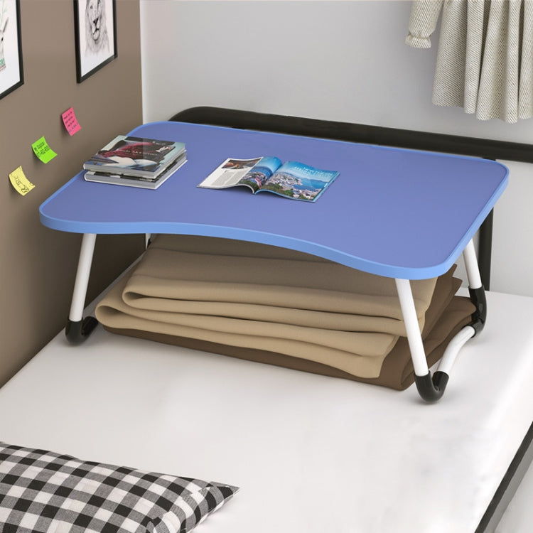 W-shaped Non-slip Legs Adjustable Folding Portable Laptop Desk without Card Slot (Dark Blue) - Laptop Stand by buy2fix | Online Shopping UK | buy2fix