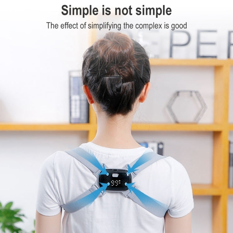 Smart Posture Corrector Adult Child Intelligent Posture Reminder Posture Trainer(Black) - Corrector by buy2fix | Online Shopping UK | buy2fix