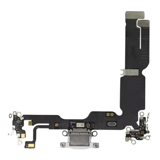 For iPhone 15 Plus Original Charging Port Flex Cable (White) - Flex Cable by buy2fix | Online Shopping UK | buy2fix