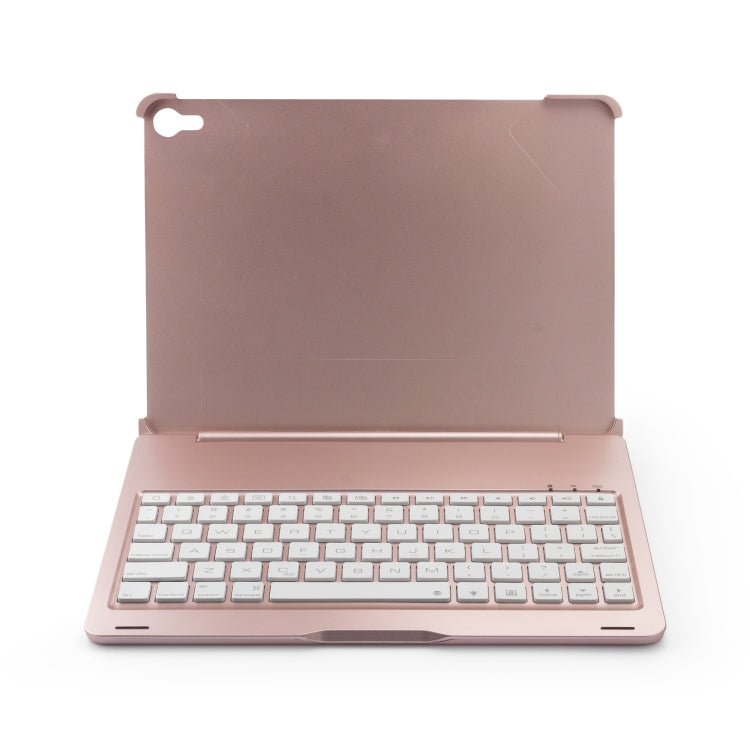 F105A Colorful Backlight Aluminum Backplane Wireless Bluetooth Keyboard Tablet Case for iPad Pro 11 inch （2018） (Rose Gold) - For iPad Pro by buy2fix | Online Shopping UK | buy2fix