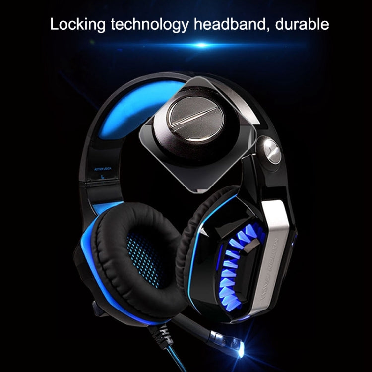 KOTION EACH G2000 Stereo Bass Gaming Headphone with Microphone & LED Light, For PS4, Smartphone, Tablet, Computer, Notebook - Multimedia Headset by KOTION EACH | Online Shopping UK | buy2fix