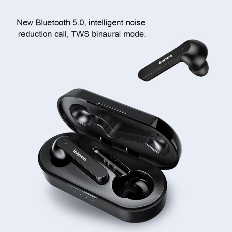 ipipoo TP-2 TWS Bluetooth V5.0 Headset(Black) - TWS Earphone by ipipoo | Online Shopping UK | buy2fix