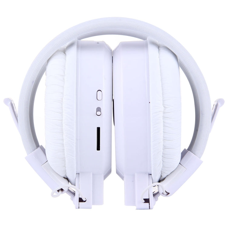 SH-S1 Folding Stereo HiFi Wireless Sports Headphone Headset with LCD Screen to Display Track Information & SD / TF Card, For Smart Phones & iPad & Laptop & Notebook & MP3 or Other Audio Devices(White) - Headset & Headphone by buy2fix | Online Shopping UK | buy2fix