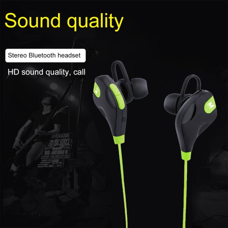 M8 Wireless Bluetooth Stereo Earphone with Wire Control + Mic, Wind Tunnel WT200 Program, Support Handfree Call, For iPhone, Galaxy, Sony, HTC, Google, Huawei, Xiaomi, Lenovo and other Smartphones(Green) - Bluetooth Earphone by buy2fix | Online Shopping UK | buy2fix