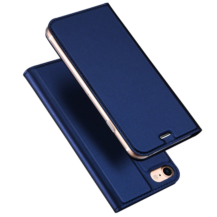 DUX DUCIS Skin Pro Series Leather Case for iPhone SE 2022 / SE 2020 / 8 / 7(Blue) - More iPhone Cases by DUX DUCIS | Online Shopping UK | buy2fix