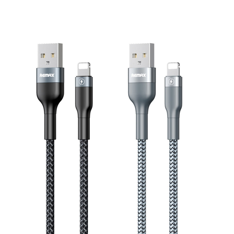 REMAX RC-064i Sury 2 Series 1m 2.4A USB to 8 Pin Data Cable for iPhone, iPad(Silver) - Normal Style Cable by REMAX | Online Shopping UK | buy2fix