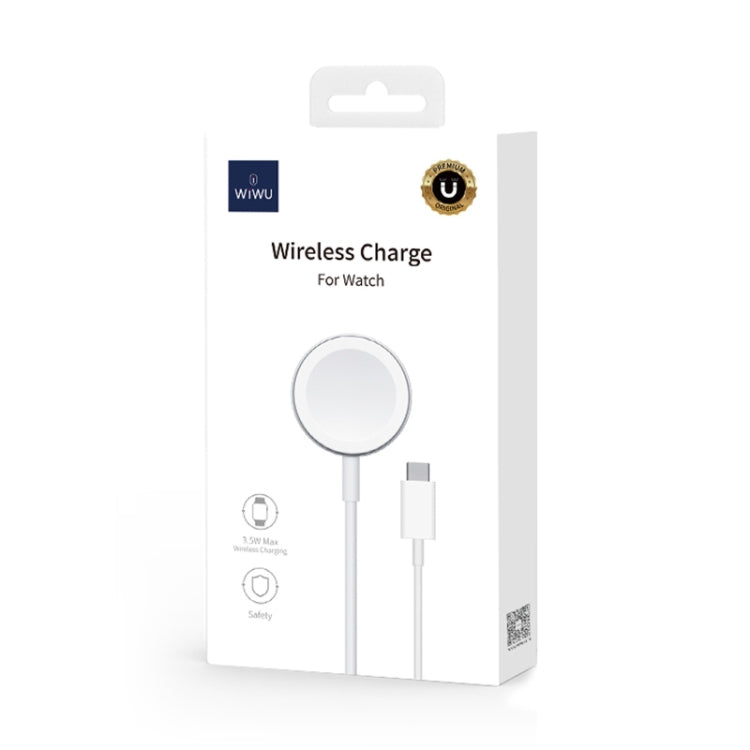 WIWU M9 3.5W Type-C Ports Magnetic Wireless Charger For Apple Watch Series 6 & 5 & 4 & 3 & 2 & 1 - Charger / Holder by WIWU | Online Shopping UK | buy2fix