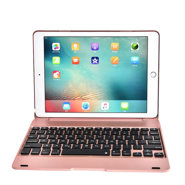 For iPad Pro 9.7 inch / iPAD Air 2 Horizontal Flip Tablet Case + Bluetooth Keyboard(Rose Gold) - For iPad Pro by buy2fix | Online Shopping UK | buy2fix