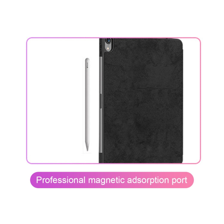 Horizontal Flip Leather Case with Pen Slot  Three-folding Holder & Wake-up / Sleep Function for iPad Air 13 2024 / Pro 12.9 (2018)(Pink) - More iPad Cases by buy2fix | Online Shopping UK | buy2fix