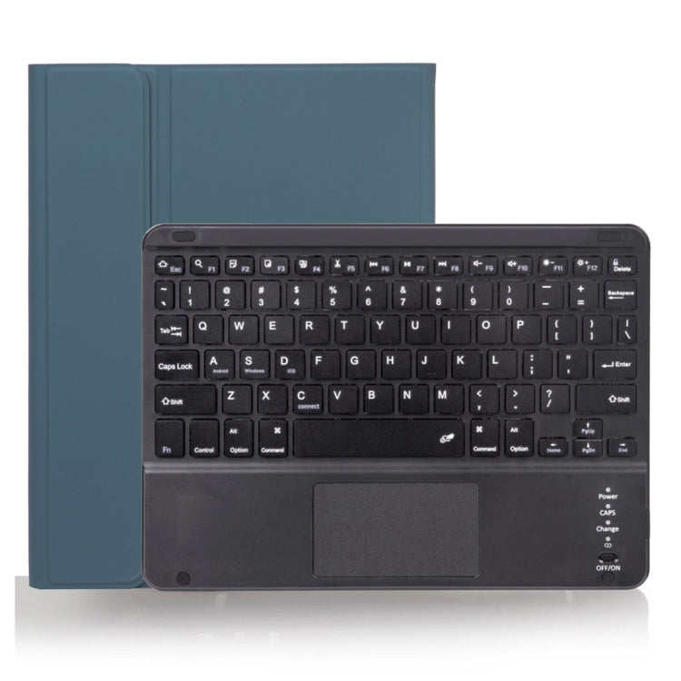 X-11BC Skin Plain Texture Detachable Bluetooth Keyboard Tablet Case for iPad Pro 11 inch 2020 / 2018, with Touchpad & Pen Slot(Dark Green) - For iPad Pro by buy2fix | Online Shopping UK | buy2fix