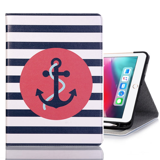 Ship Anchor Pattern Horizontal Flip Leather Case for iPad Air 11 2024 / iPad Pro 11 inch (2018),with Card Slots & Holder & Wallet & Photo Frame & Pen slot - iPad Pro 11 (2018) Cases by buy2fix | Online Shopping UK | buy2fix