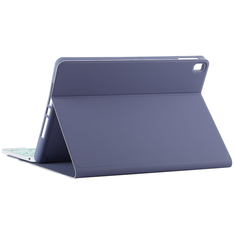 TG11B Detachable Bluetooth Green Keyboard + Microfiber Leather Tablet Case for iPad Pro 11 inch (2020), with Pen Slot & Holder (Purple) - For iPad Pro by buy2fix | Online Shopping UK | buy2fix