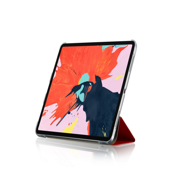 Silk Texture Horizontal Flip  Magnetic PU Leather Case for iPad Air 13 2024 / iPad Pro 12.9 inch (2018), with Three-folding Holder & Sleep / Wake-up Function(Red) - iPad Pro 11 (2018) Cases by buy2fix | Online Shopping UK | buy2fix