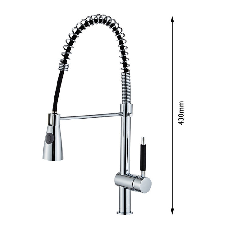 Universal Rotation Multi-functional Pull-out Kitchen Waterfall Faucet Sink Hot Cold Shower - Faucets & Accessories by buy2fix | Online Shopping UK | buy2fix