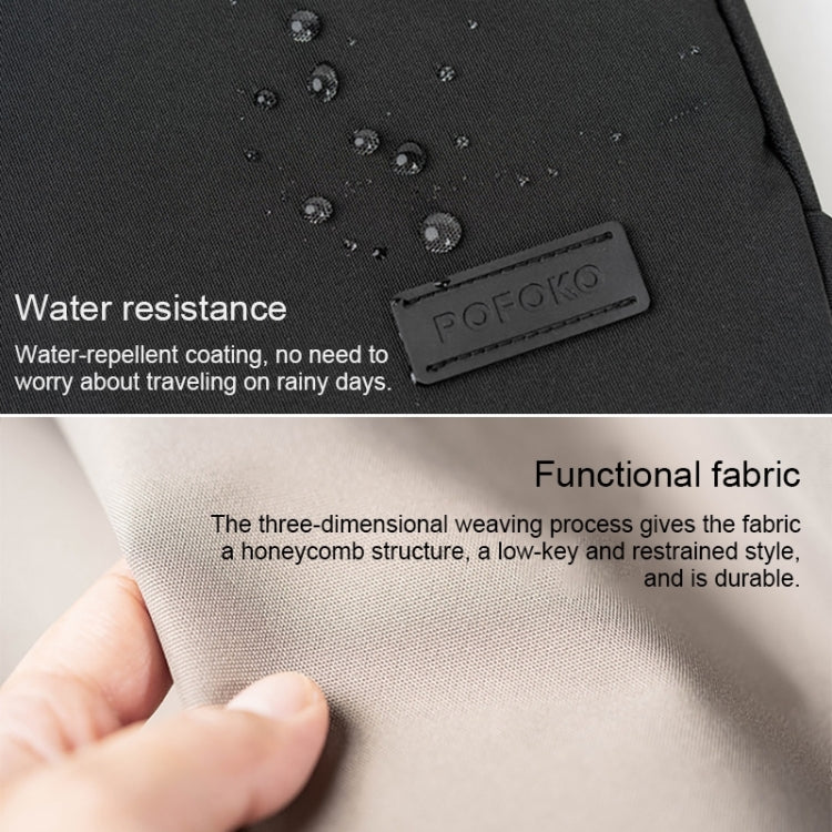 POFOKO E550 14 / 15.4 inch Portable Waterproof Polyester Laptop Handbag(Green) - Other by POFOKO | Online Shopping UK | buy2fix