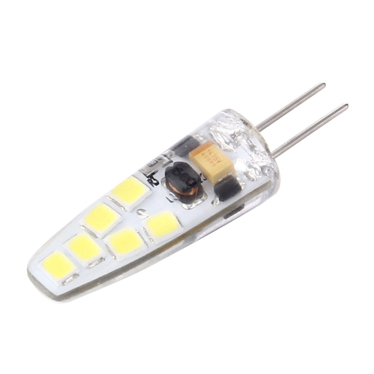 G4 2W 180LM Corn Light Bulb, 12 LED SMD 2835 Silicone, DC 12V, Small Size: 4.1x1x1cm(White Light) - LED Blubs & Tubes by buy2fix | Online Shopping UK | buy2fix