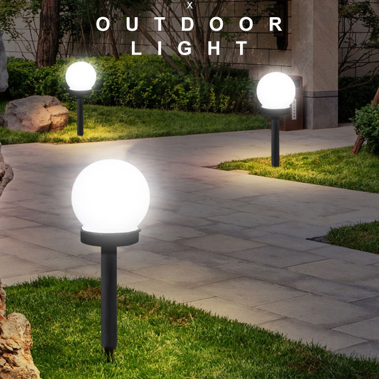 2pcs Light-controlled Bulb-shaped Lawn Light Outdoor Garden Light LED Solar Light - Solar Lights by buy2fix | Online Shopping UK | buy2fix