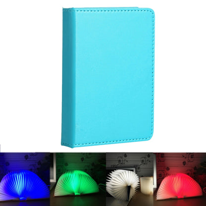 Foldable Pages RGB + Warm White Light Book Shape LED Light, Creative Portable USB Charging Small Size Night Light(Blue) - Night Lights by buy2fix | Online Shopping UK | buy2fix