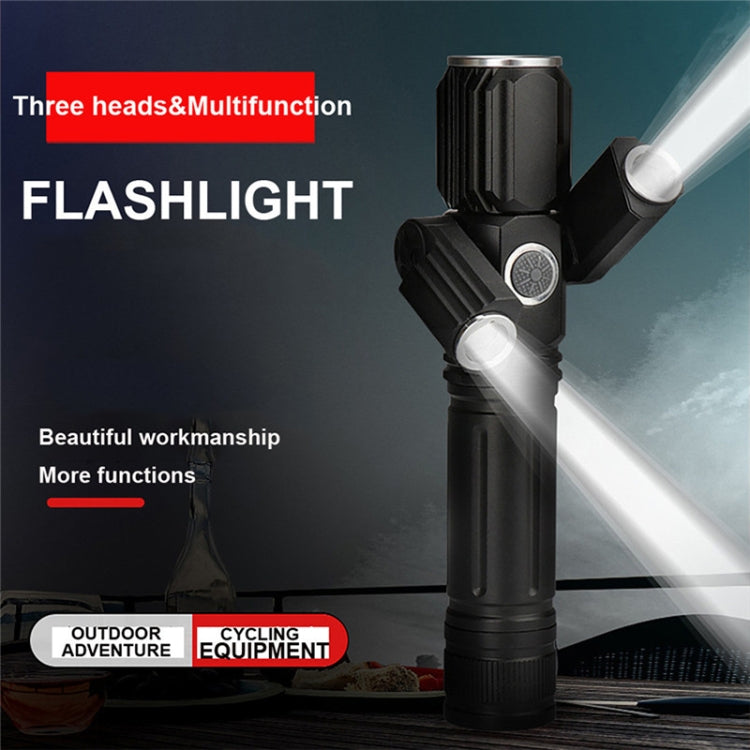 KS-739 USB Charging Waterproof T6+XPE Fixed Focus LED Flashlight with 4-Modes & 18650 lithium battery - LED Flashlight by buy2fix | Online Shopping UK | buy2fix