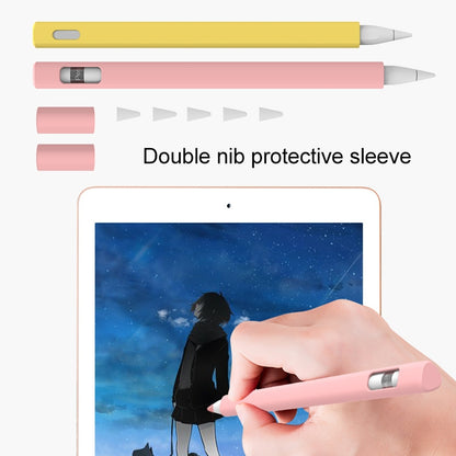 LOVE MEI For Apple Pencil 2 Triangle Shape Stylus Pen Silicone Protective Case Cover(Grey) - Pencil Accessories by LOVE MEI | Online Shopping UK | buy2fix