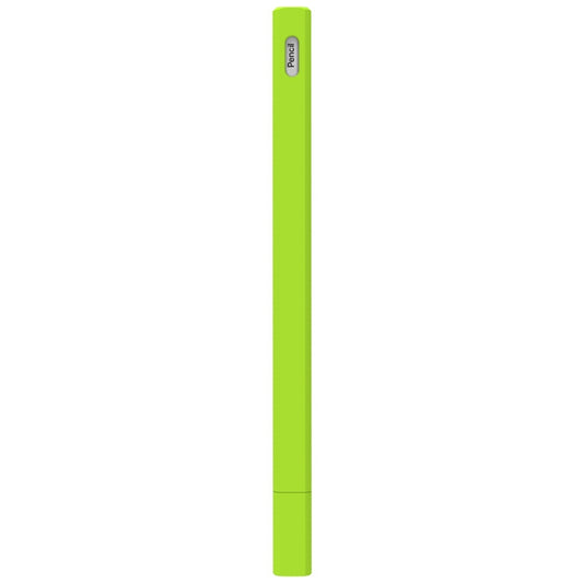 LOVE MEI For Apple Pencil 2 Triangle Shape Stylus Pen Silicone Protective Case Cover(Fluorescent Green) - Pencil Accessories by LOVE MEI | Online Shopping UK | buy2fix