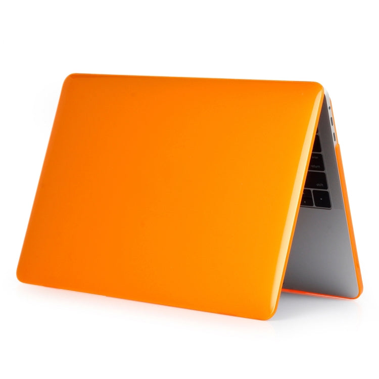 ENKAY Hat-Prince 2 in 1 Crystal Hard Shell Plastic Protective Case + US Version Ultra-thin TPU Keyboard Protector Cover for 2016 New MacBook Pro 15.4 inch with Touchbar (A1707)(Orange) - MacBook Pro Cases by ENKAY | Online Shopping UK | buy2fix