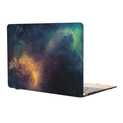 For Macbook Pro Retina 12 inch Starry Sky Patterns Apple Laptop Water Decals PC Protective Case(Green) - MacBook Pro Cases by buy2fix | Online Shopping UK | buy2fix