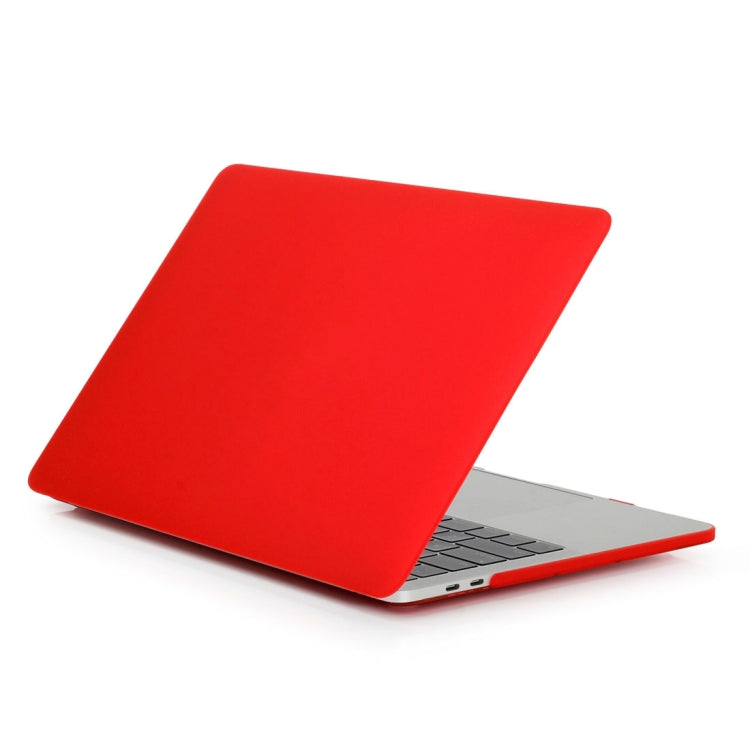 ENKAY Hat-Prince 2 in 1 Frosted Hard Shell Plastic Protective Case + Europe Version Ultra-thin TPU Keyboard Protector Cover for 2016 MacBook Pro 13.3 Inch with Touch Bar (A1706) (Red) - MacBook Pro Cases by ENKAY | Online Shopping UK | buy2fix