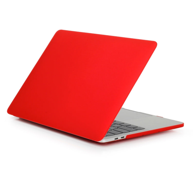 Laptop Frosted Style PC Protective Case for MacBook Pro 15.4 inch A1990 (2018)(Red) - MacBook Pro Cases by buy2fix | Online Shopping UK | buy2fix